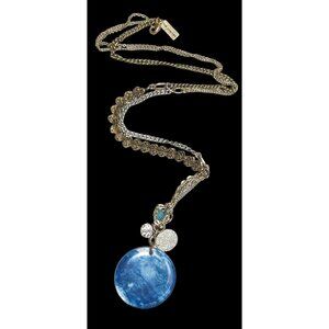 The Limited Smoky Blue Pendant Charm Necklace